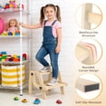 thumbnail image 4 of Step Stool  Foldable For Convert To Chair Bathroom Sink & Potty Wooden Stools W Non Slip Base Kitchen Bedroom, 4 of 8