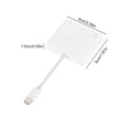 thumbnail image 4 of Adaptador Tarjeta Memoria 3 en 1 Tipo C A SD/TF/CF Lector Tarjetas SD para IPad IPhone 15, 4 of 5