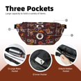 thumbnail image 4 of Naloa A Cup Of Black Coffee On A Saucer Print Running Belts for Men Women,Running Fanny Pack with 2-Zipper Pockets,Waterproof Waist Pack for Travel Hiking Running Outdoor Sports, 4 of 8