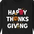 thumbnail image 3 of Peanuts - Happy Thanksgiving Icons - Men's Crew Neck Fleece Pullover, 3 of 6