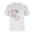 thumbnail image 2 of YueHuiYing Plus Size Tops for men Cute Graphic Tees Loose Fit Flower Printing Short Sleeve Crew Neck T Shirts, 2 of 5