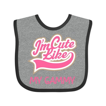 

Inktastic Cute Like My Gammy Girls Baby Bib