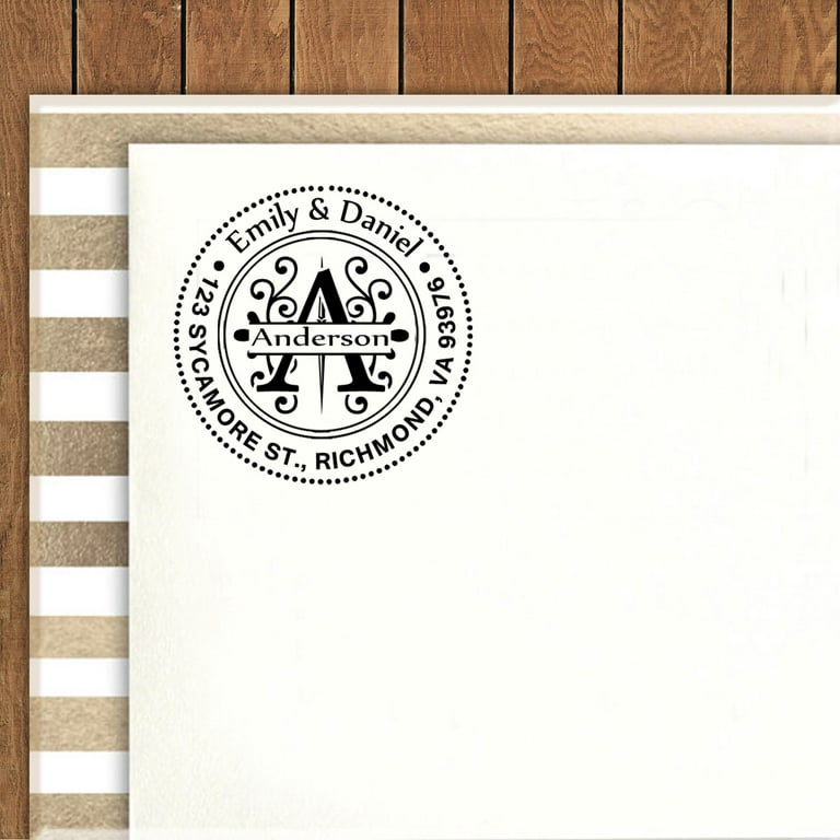 Personalized Custom Return Address Rubber Stamp or Self Inking