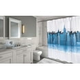 thumbnail image 2 of Live Life Heavy Weight Fabric Shower Curtain (70" x 72") - Skyline, 2 of 2