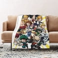 thumbnail image 2 of My Hero Academia Soft Blanket Fuzzy Fleece Anti-pilling Flannel Throw Blanket Decor Sofa Bed Blanket 40x60in, 2 of 7