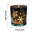 thumbnail image 3 of JoyMoreHome Christmas Theme Glass Candle Holder, Multi Christmas Pattern Glass Candlestick for Tabletop Centerpiece, Christmas Party, Livingroom, 3 of 6