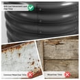 thumbnail image 6 of 2 Pcs Galvanized Raised Garden Bed, Round Planter Raised Beds with Gloves and Rubber Edge Trim for Vegetables, Flowers and Herbs, 3x3x1 FT, Dark Grey, 6 of 9