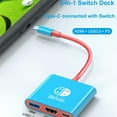 thumbnail image 4 of Switch Dock for Nintendo Switch Docking Station, Portable Switch TV Dock Adapter Compatible Nintendo Switch/OLED/Steam Deck Support Switch TV Mode with HDMI2.0, Replacement Travel Dock for Switch, 4 of 8