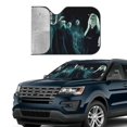 thumbnail image 4 of Windshield Sun Shade Foldable Car Front Window Sunshade For Car Suv Trucks Vans - Best Heat Shield Blocker Visor Cover Blocks Uv Rays And Keeps Your Vehicle Cool-Small, 4 of 5