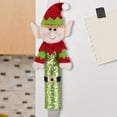 thumbnail image 1 of Cubiertas para manijas de refrigerador de elfo navideño lindas lentejuelas para manija de puerta de lavavajillas, 1 of 6