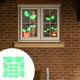 thumbnail image 5 of Decoración de Halloween oscura para ventanas, paredes, puertas y jardín colgante, iluminación mejorada para interiores y exteriores con ojos de fantasma, 5 of 6