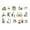 A, variant on Colorful Cartoon Sticker 30 Sheets Waterproof PET Decorative Sticker For Scrapbooking Journal Album Phone Case Laptop