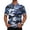 Blue, variant on Bbyeadc Men's Short Sleeve Polo Shirts Camo Print Quick Dry Golf Shirts for Summer Beach Vacation Daily Wear,Gray (M)