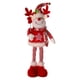 thumbnail image 2 of Muñeca navideña estirable Muñeca navideña de piernas largas, Muñeca navideña de pie con alce, 2 of 9