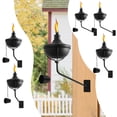 thumbnail image 1 of Juego de 6 antorchas de citronela montadas en pared, 710 ml, 1 of 8