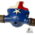 thumbnail image 5 of Urbalabs Texas Longhorn Skull Horns Wall Sculpture Faux Animal Western Wall Mount Cow Decor 20.5 In Wide Bull Statue Ranch Home Decoration Red White Blue Hand Painted (Texas Flag Longhorn), 5 of 7