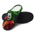 thumbnail image 4 of Joker Folie A Deux Fuzzy Cotton Slippers For Mens Winter Cotton Lightweight Anti-slip Rubber Sole Slippers House Open Back Slippers Closed Toe Slippers, 4 of 9