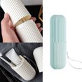 thumbnail image 3 of bedienty Creative Portable Toothpaste Toothbrush Holder Case Non-Slip Strip Germproof Storage Box Plastic Couple Bathroom Accessories pink 1Set, 3 of 6