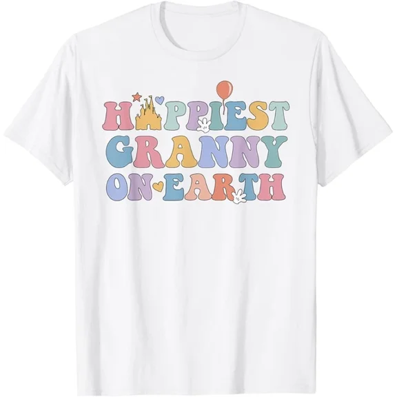Happiest Granny On Earth Shirt, Grandmother Family Trip T-Shirt Unisex S-5XL Hot Trending Shirt, Vintage Birthday Gift
