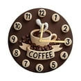thumbnail image 2 of Reloj de pared con forma de taza de café, silencioso, de colección, reloj de pared fabricado en [material], para diseño de interiores de cocina y saló 20 cm, 2 of 8
