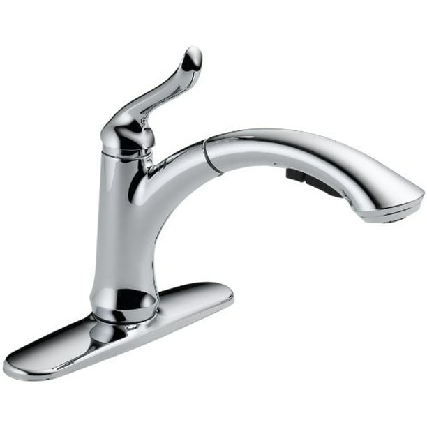 Delta 4353 Dst Linden Single Handle Pull Out Kitchen Faucet