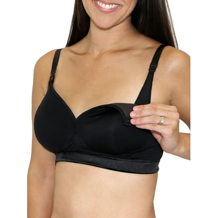 Maternity Deluxe Seamless Wirefree Padded Nursing Bra, Style