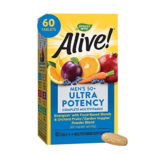 Natureâ€™s Way Alive! Menâ€™s 50+ Ultra Potency Complete Multivitamin