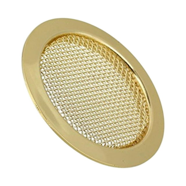 Tapa de boca Dombra para instrumentos de cuerda, insertos de boca de metal, fácil de usar Oro