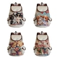 thumbnail image 2 of Mochila Con Patrón De Animales De Dibujos Animados Kawaii, Mochila De Almacenamiento De Viaje Que Combina Con Todo, Bolso Simple De Mujer Para La Escuela, 2 of 4