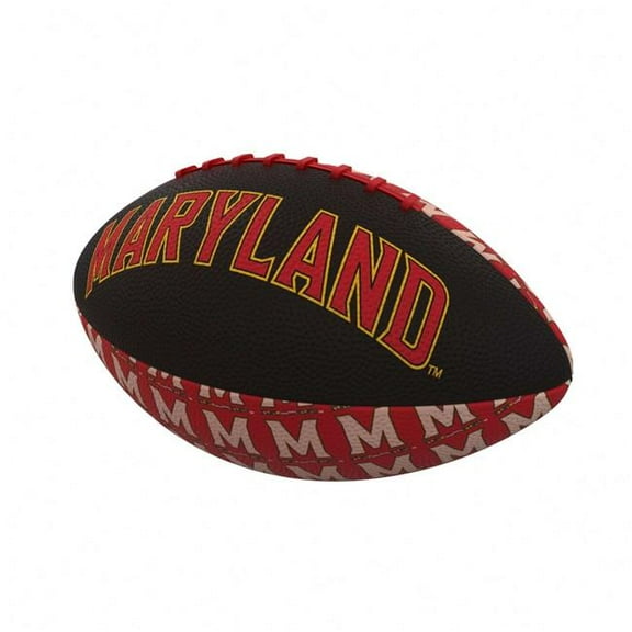 Logo Chair 167-93MR-3 NCAA Maryland Repeating Mini-Size Rubber Football