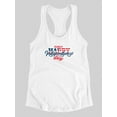 thumbnail image 3 of July 4Th  Independence Day. Racerback Tank Women -Image by Shutterstock, Female XX-Large, 3 of 4