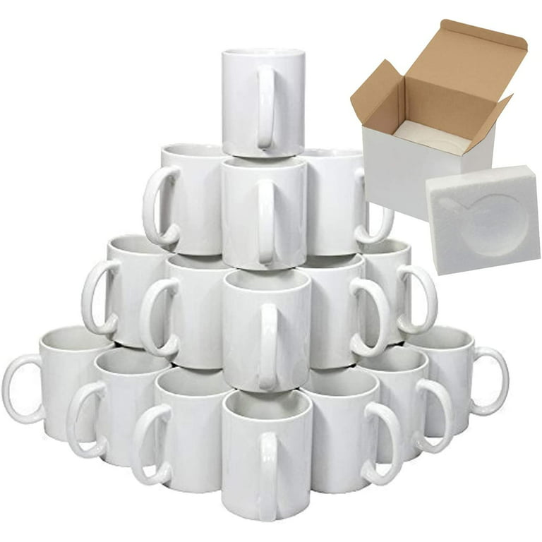  Nitial 20 Pcs Thank You Sublimation Mugs Gifts White Coffee  Mugs 15oz Sublimation Mugs with Handles Sublimation Mugs Bulk Appreciation  Gifts for Christmas Women Coworker Employee(Assorted Style) : Home & Kitchen