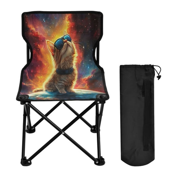 BZSMCE Camping Chairs Modern Starry Dreams Pattern Folding chair