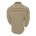 thumbnail image 4 of Polo Shirt Men Long Sleeve Button Polo Tees Basic Beige Men Casual Shirt, 4 of 6