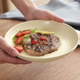 thumbnail image 4 of Shopwithgreen Deep Dinner Plates Set of 4 Alternative for Plastic Plates, Microwave and Dishwasher Safe Wheat Straw Plates, Unbreakable Kids Plate Set with 4 Colors(7.8 inch), 4 of 6