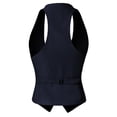 thumbnail image 4 of MixMatchy Women's Economy Dressy 3 Button Versatile Racerback Tuxedo Suit Vest Waistcoat, 4 of 5
