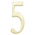 thumbnail image 1 of Whitehall Products 11225 DeSign-it Number Standard Plaque - Brushed Nickel, No. 5, 1 of 5