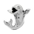 thumbnail image 2 of Kids Dolphin Charm .925 Sterling Silver Antique Finish Reflection Beads, 2 of 5