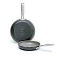 thumbnail image 1 of GreenPan Chatham Ceramic Non-Stick Open Frypan Set, 8" and 10", Grey - CC000125-001, 1 of 2