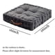 thumbnail image 5 of Cojines cuadrados gruesos para asientos de piso, cojín sólido grueso con mechones, almohada de meditación, asiento cuadrado con asa de transporte, cojín de tatami para sofá y balcón Ofspeizc CZJJ-ZC44-1, 5 of 7