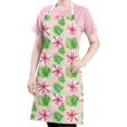 thumbnail image 5 of Pioneer Flower Floral Print Pattern Apron for Women and Men, Cotton Linen Waterproof with Pockets, Adjustable, 33x27 Inch for Kitchen, Gardening, BBQ, Salon, 5 of 6