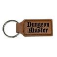 thumbnail image 2 of Keychain - Rectangle - Dungeon Master - Leather, 2 of 6