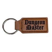 Keychain - Rectangle - Dungeon Master - Leather