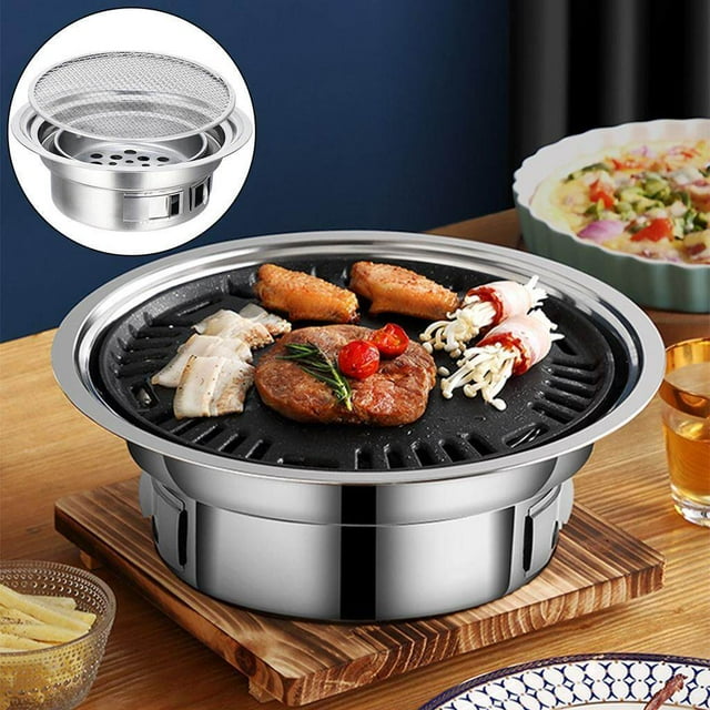 Maoww Korean Charcoal Barbecue Grill Portable Charcoal Stove Without Plate Rack