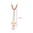 thumbnail image 2 of Fino Collar Gargantilla Estrella Para Dama Oro Rosa Lam rosa Unitalla, 2 of 9