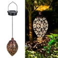 thumbnail image 1 of Labymos DC1.2V 0.065W Solar Powered Energy LED Light Lantern Hanging Outdoor Lamp Olive Shape Design, 1 of 5