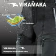thumbnail image 5 of VIKAMAKA Men's Winter Cycling Pants - Thermal, Waterproof with 4 Zipper Pockets Black Bicycle Pants, 5 of 7