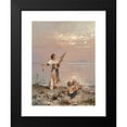 thumbnail image 2 of Franz Richard Unterberger 14x18 Black Modern Framed Museum Art Print Titled - In the Bay of Naples, 2 of 5