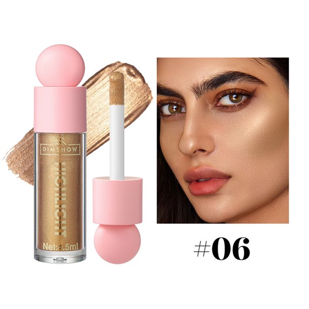 Xihbxyly Artículos en liquidación Líquido iluminador, colorete, sombra de ojos y contorno natural multifuncional e hidratante universal para labios y mejillas, 4 ml