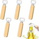 thumbnail image 1 of Abridor de botellas con mango de madera, abridor de botellas de cerveza de 5 piezas, abridor de madera maciza Fo, 1 of 5